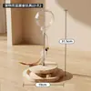 Huayuan Hoopet Pelota Dispensadora de Comida para Mascotas, Juguete Resistente para Masticar, Gadget Interactivo de Autoentretenimiento, Palo Juguete para Gatos, Juguete para Gatos