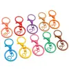 Set de tres piezas de broche de langosta pintado de colores + anillo abierto, accesorios para colgantes de joyería DIY, accesorios para llaveros con broche de langosta