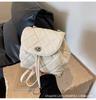 Bolso Pequeño de Cadena Lingge Estilo Coreano para Mujer 2024 Nuevo Estilo Occidental Nicho Mochila de Viaje Moda Mochila Pequeña de Viaje