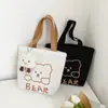 Bolso de Lona Nuevo para Estudiantes Mujeres, Bolso Pequeño de Hombro, Bolso Definitivo para Snacks, Bolso Portátil para Almuerzo de Trabajo, Bolso de Mano para Niña