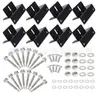 Soporte de aluminio en forma de Z negro transfronterizo soporte de aleación de aluminio para RV soporte de techo soporte solar para RV