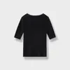 Tienda Insignia Shanghai Dan Nong/Suéter de Lana Merino de Alta Gama con Escote Bardot para Mujer 1102 1101