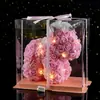 Regalo de Navidad Día de San Valentín Mini Flor de Rosa Unicornio Pequeño Creativo Simulación Flor Eterna Unicornio