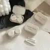 Estojo Simples de Lentes de Contato Coloridas Macaron, Portátil e Compacto Estilo Coreano Caixa de Armazenamento de Alta Qualidade para Lentes de Contato, Dropshipping