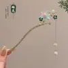 Novo grampo de cabelo antigo estilo chinês com borla para mulheres, elegante e versátil, adequado para Hanfu, cheongsam e penteados presos