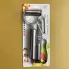 Descascador de aço inoxidável conjunto de três peças plaina doméstica três em um raspador multifuncional conjunto de três peças de cozinha ralador