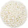 Pérolas Imitação Alto Brilho ABS Transfronteiriças 4-20mm Furo Reto Pérolas Soltas Pulseira de Contas Feita à Mão Acessórios para Joias DIY