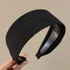 Diadema de punto estilo retro americano de ala ancha, de alta gama, adecuada para frentes amplias, a la moda, versátil para uso diario y para ir al trabajo, pinza para el pelo y accesorio para el cabello