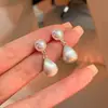 Pendientes de Borla con Forma de Gota de Agua Cepillada Metálica para Mujer 2025 Nuevo Estilo Caliente Pendientes Elegantes Pendientes de Lujo de Nicho de Gama Alta Accesibles