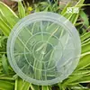 Bandeja Redonda Transparente com Borda Plana Base para Vaso de Flores Bandeja Coletora de Água Múltiplos Tamanhos Bandeja de Base Plástica Bandeja Armazenadora de Água Atacado