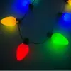 Venda Direta de Fábrica Atacado Colar Piscante de Lâmpada Colorida de 9 Luzes para Natal, Grande Quantidade, Preço Excelente, LED de Natal Halloween