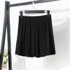 Shorts modal feminino para exterior, verão, tamanho grande, cintura alta, perna larga, calças de pijama soltas, fundo fino, calças de segurança, calças casuais