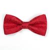 Pajarita formal de azufaifo con estampado rojo vino para novio, pajarita doble para padrino de boda, de fábrica, disponible en stock.