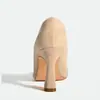 Sapatos Femininos Personalizados Cross-Border Scarpins Bico Fino Sapatos Europeus de Camurça Cor Damasco Modelos Versáteis para Primavera, Verão e Outono Festas de Trabalho
