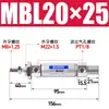 Tipo Cilindro Mini MBL20/25/32X10X20X30X50X75X100X150X200-S