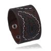 Comércio exterior pulseira de fivela de couro com padrão em relevo quente fornecedores diretos de fábrica pulseira de couro masculina