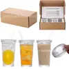Copo de Água de Vidro Girassol Transfronteiriço com Tampa Tubo de Sucção Copo para Bebida Fria Chá de Leite Copo de Café Presente de Acompanhamento Copo de Whisky Cerveja