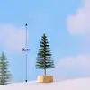 Árbol de Navidad de Aguja de Pino Accesorios de Micro Paisaje Varios Tamaños Árbol de Nieve Adornos de PVC Lindo Creativo Decoración del Hogar