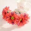 Nuevos accesorios para el cabello de viaje con flores artificiales bohemias 5 Diadema de crisantemo africano Diadema de flor de crisantemo grande para novia Femenino