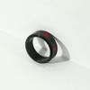 Joyería transfronteriza europea y americana naipes anillo giratorio de acero de titanio para hombre creativo ciruela roja cuadrado anillo de la suerte pulsera
