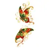 Dunhuang Mariposa Nuevo Estilo Chino Tatuajes Temporales Coloridos con Relieve Dorado Impermeables de Larga Duración Estilo Nacional Accesorios para Brazos, Dorso de las Manos y Muñecas