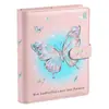 Mariposa UV Observación de Estrellas Lindo Estrella Pequeño Tarjetero Álbum de Almacenamiento Estudiante Femenina Alta Apariencia Carpeta A5 Álbum de Tarjetas
