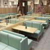 Combinación de Mesa y Silla para Tienda de Té con Leche, Portatarjetas, Restaurante de Cocina, Comedor, Barra de Bebidas, Barra Transparente, Portatarjetas de Pared, Sofá