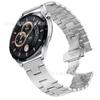 Adecuado para correas de Samsung Watch con hebilla de mariposa en forma de H, correas de acero inoxidable, correas universales para Huawei Ela-B19 Smart Watch