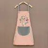 Delantal para el Hogar, Diseño de Conejito, Impermeable y a Prueba de Aceite, con Función para Limpiar Manos, sin Mangas, Ropa de Trabajo Colgante del Cuello, Delantal Promocional