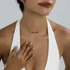 Amazon Más Vendido Transfronterizo Collar de Cristal Multifacético Normcore, Cadena para Clavícula Asimétrica de Moda y Versátil