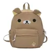 Mochila Estilo Japonês Fofa Tendência Estudante Soft Girl Urso para Alunas do Ensino Fundamental II e Médio Bolsa Escolar de Grande Capacidade