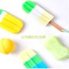 Nuevo 2023 color mixto forma de paleta de hielo esponja de tres colores empalmada para lavar taza cepillo de esponja color limpieza esponja de baño
