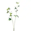 Flores Artificiais, Estilo Chinês, Folhas de Bambu, Decoração de Casa, Têxteis para Casa, Verde, Haste Única, Adereços para Fotografia de Interior, Vaso
