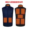 Colete Térmico com Gola Alta, à Venda em Estoque, Transfronteiriço, Colete de Aquecimento Elétrico, Carregamento USB, Temperatura Constante Inteligente, Roupa de Aquecimento Térmico