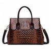 Bolso con estampado de cocodrilo para mujer 2022, nuevo bolso europeo y americano, bolso de mano, bolso bandolera para mujer, bolso grande.
