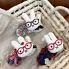 Pinza de plátano Miffy de conejo linda y versátil estilo coreano para toda la parte posterior de la cabeza, nuevo pasador de felpa de alta gama para niñas