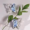 Mariposa Hueca de un Lado con Pedrería Agujero Recto Cuentas Sueltas DIY Llavero de Teléfono Cadena de Collar para Bolso Accesorios Venta al por Mayor