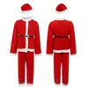 Roupa de Adulto Roupas de Natal Roupas de Natal de TNT Roupa de Natal Espessa de Veludo Dourado para Adultos Roupa do Papai Noel