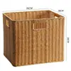 Cestas de Almacenamiento Tejidas al por Mayor para Uso Doméstico, Cestas Organizadoras para Gabinetes y Mesas de Centro, Cajas de Almacenamiento para Ropa y Snacks, Cestas de Mimbre Sintético, Estilo Europeo
