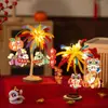 Fuegos Artificiales Brillantes de Año Nuevo Palo Retorcido Kit de Materiales para Ramo Hecho a Mano DIY Juguetes para Niños Año del Caballo Pequeños Regalos Creativos