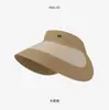 Sombrero de Paja de Ala Ancha para Mujer con Parte Superior Abierta Protección Solar Verano Sombrero de Sol de Gama Alta Hace que la Cara Parezca Más Pequeña Sombrilla Sombrero de Protección Solar para Mujer