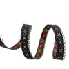 1.2cm Oreja de Madera Borde Seda Dorada Nuevo Vintage Estilo Étnico Hecho a Mano DIY Cinta de Lazo Accesorios para el Cabello Accesorios para la Cabeza