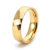 Fornecimento transfronteiriço anel de aço tungstênio em forma de diamante lote personalizado flor Xadrez luz espelhada estilo punk masculino Anel de Ouro Tungstênio Joias