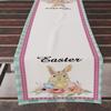 Camino de mesa de Pascua con diseño transfronterizo de conejo de dibujos animados de Amazon, festival de huevos, mesa de comedor para el hogar, mesa de centro, mantel aislante decorativo.