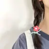 Elástico de Cabelo Flor de Argila Macia com Cor Contrastante Estilo Coreano, Scrunchie Doce Colorido Fofo para Mulheres, Alta Elasticidade, Sem Danos ao Cabelo, Elástico de Cabelo, Borracha, Acessórios de Cabelo