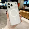 Adecuado para iPhone 17 Pro Max Funda Magnética Oficial de Acrílico para Teléfono Apple 17 Pro Cubierta Protectora Anticaídas Air