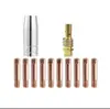Comercio Exterior Transfronterizo Set Mb15Ak de Cubiertas Protectoras para Boquilla Conductora, Juego de Accesorios para Antorcha de Soldadura con Dos Protecciones de Varilla de Conexión Mig15Ak