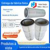 Elemento filtrante de pó para máquina de jateamento de areia cartucho filtrante de fibra de poliéster para máquina de jateamento de areia pode adicionar rede externa elemento filtrante de remoção de poeira de liberação rápida fabricante