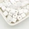 Cuentas Cuadradas Acrílicas de Color Sólido, Cuentas Sueltas Tipo Cubo de Azúcar, Material para Joyería de Pulsera DIY, Cadena de Teléfono Móvil, Llavero, Accesorios para el Cabello