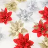 Flores de Natal Simuladas Atacado Materiais para Decoração de Árvore de Natal em Pó Flores de Pinheiro e Cipreste Acessórios para Guirlanda Artificial